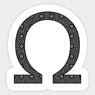 Patterned Ohm Symbol Engineering Physics Sticker